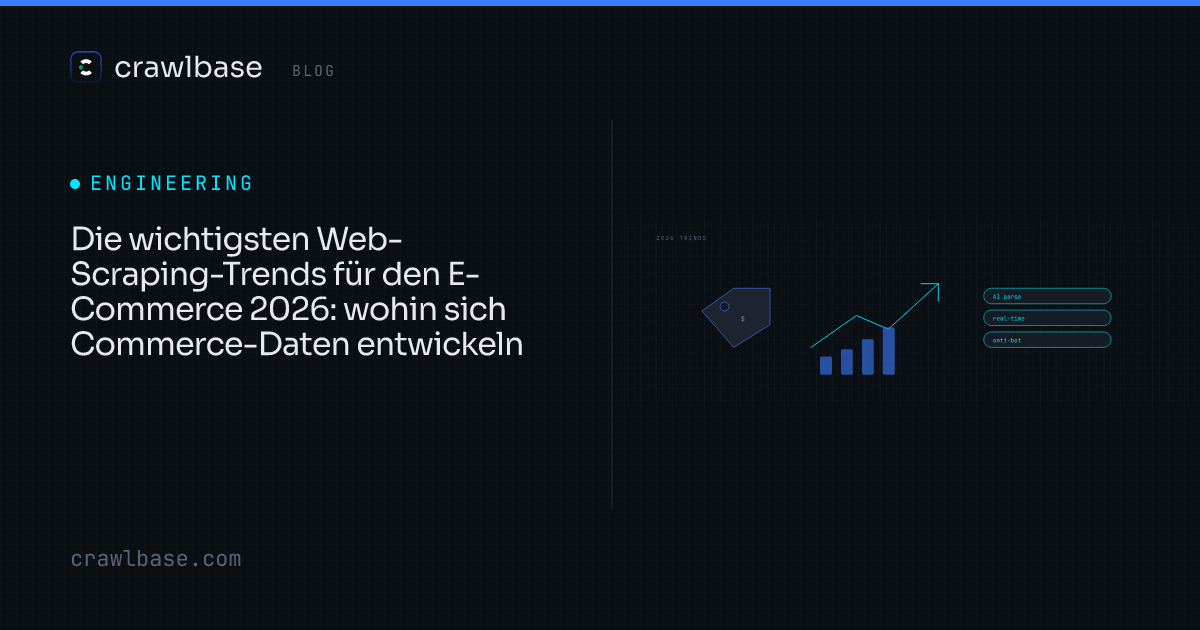 Web-Scraping-Trends für den E-Commerce 2026 · Crawlbase Blog