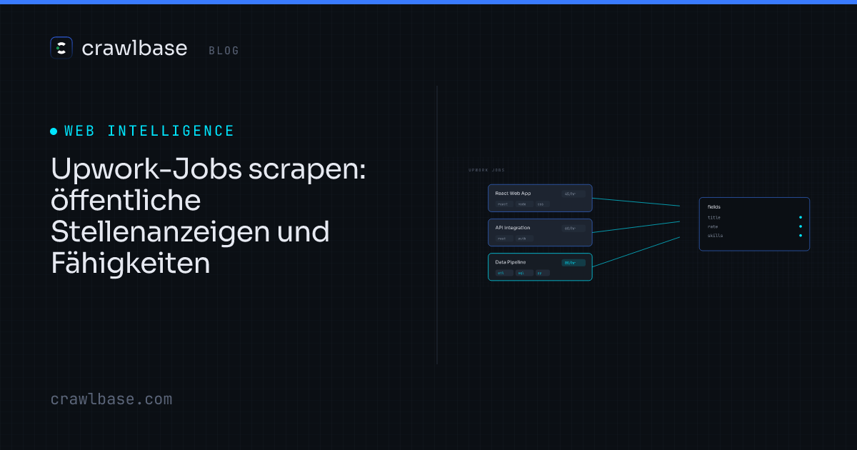 Upwork-Jobs scrapen · Crawlbase Blog