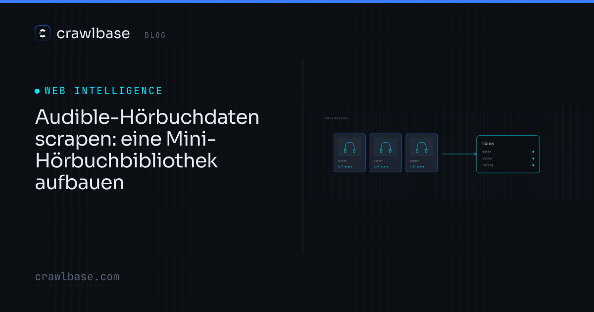 Audible-Hörbuchdaten scrapen · Crawlbase Blog