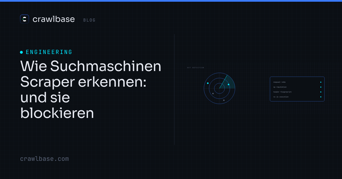 Wie Suchmaschinen Scraper erkennen · Crawlbase Blog