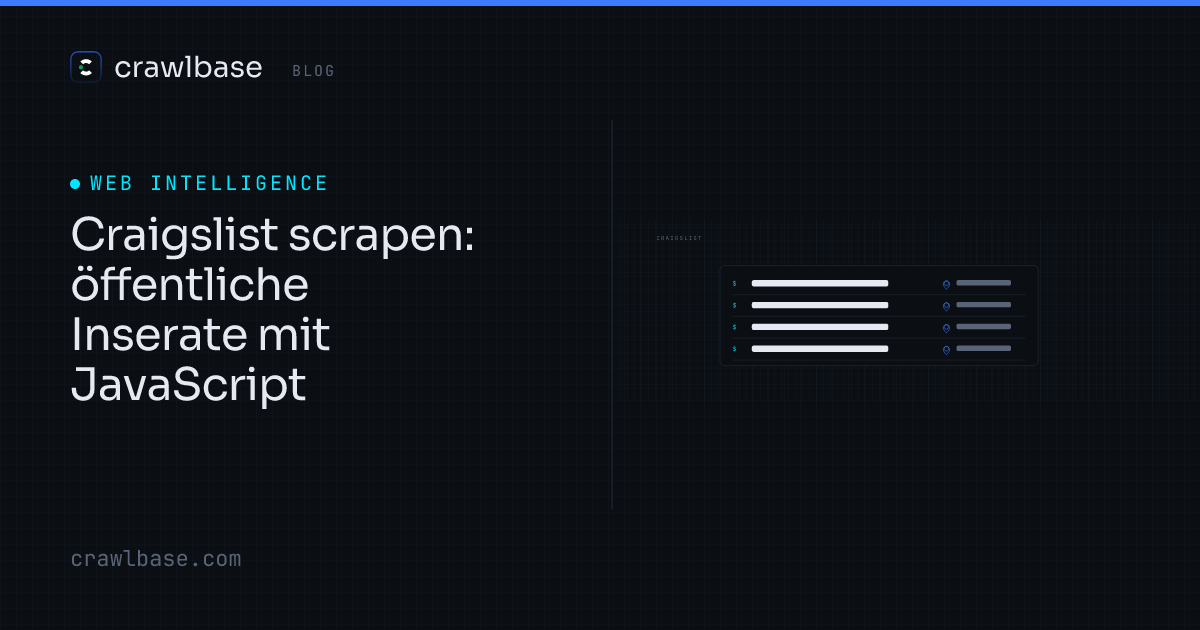 Craigslist scrapen · Crawlbase Blog