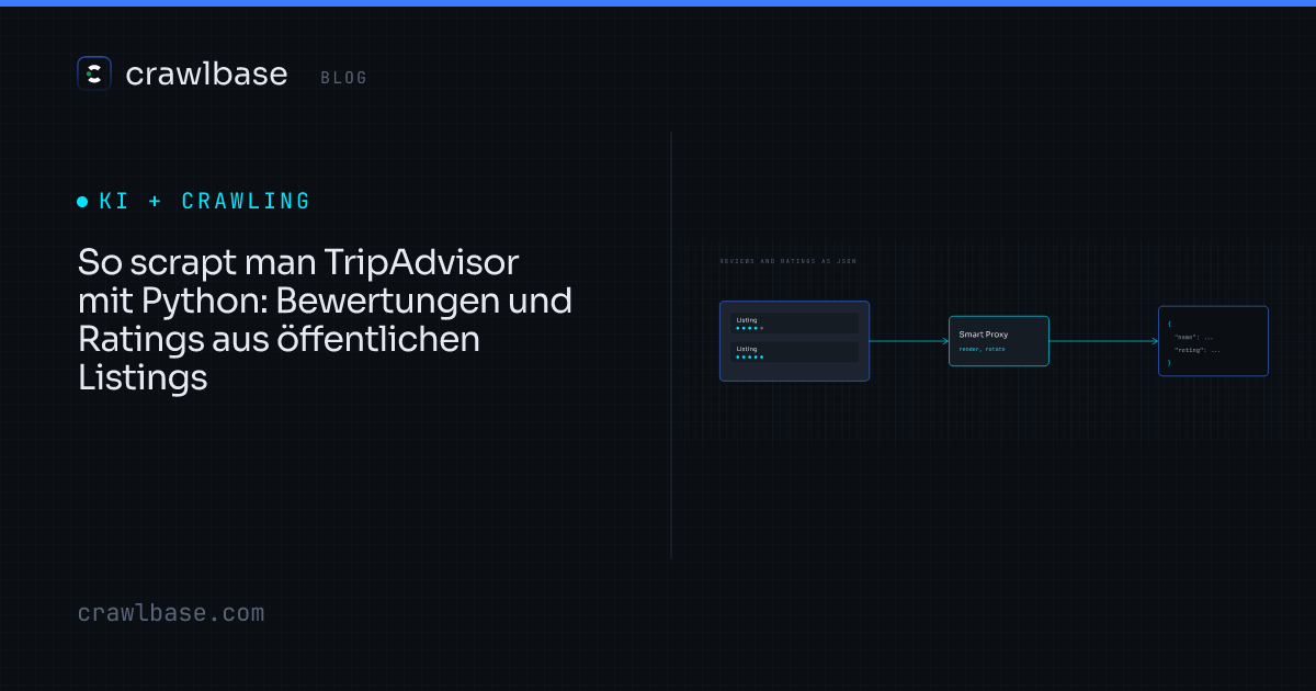 So scrapt man TripAdvisor mit Python · Crawlbase Blog