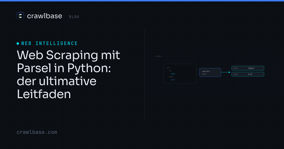 Web Scraping mit Parsel in Python · Crawlbase Blog