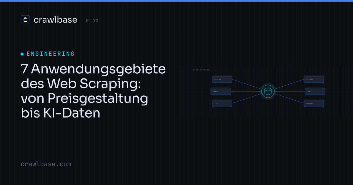 7 Anwendungsgebiete des Web Scraping · Crawlbase Blog