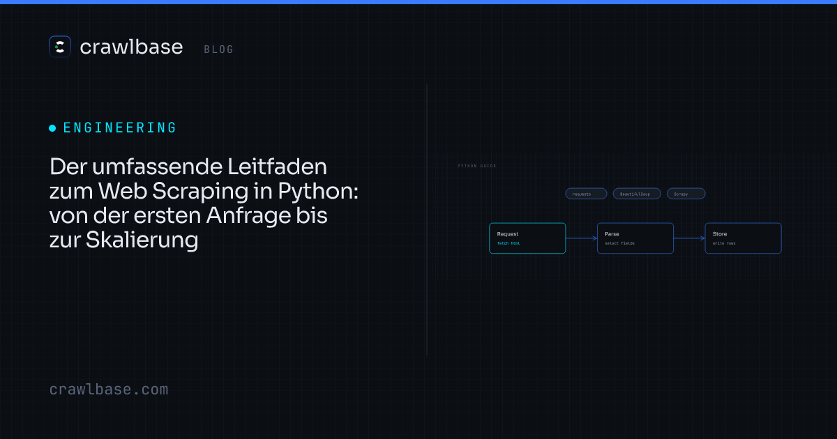 Python Web Scraping: Der vollständige Leitfaden · Crawlbase Blog